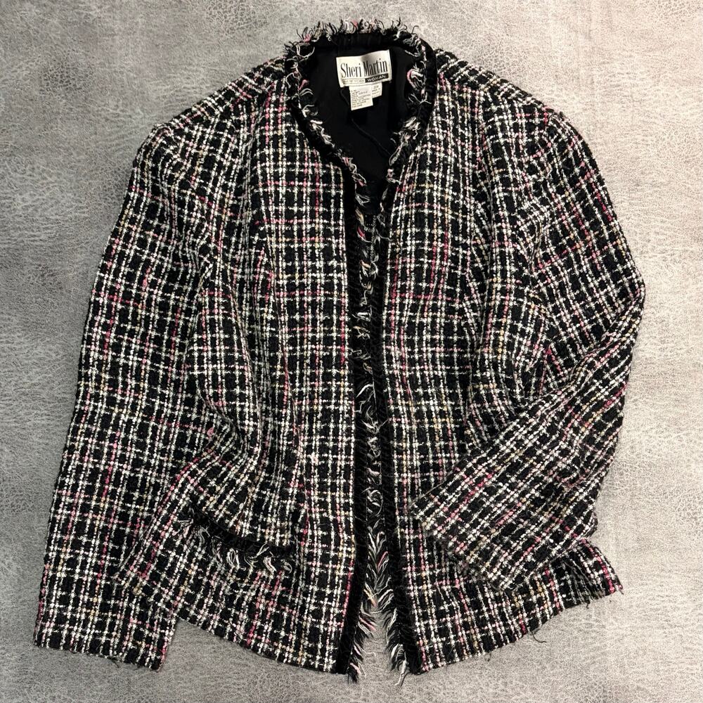 Vintage Sheri Martin Tweed Plaid Jacket